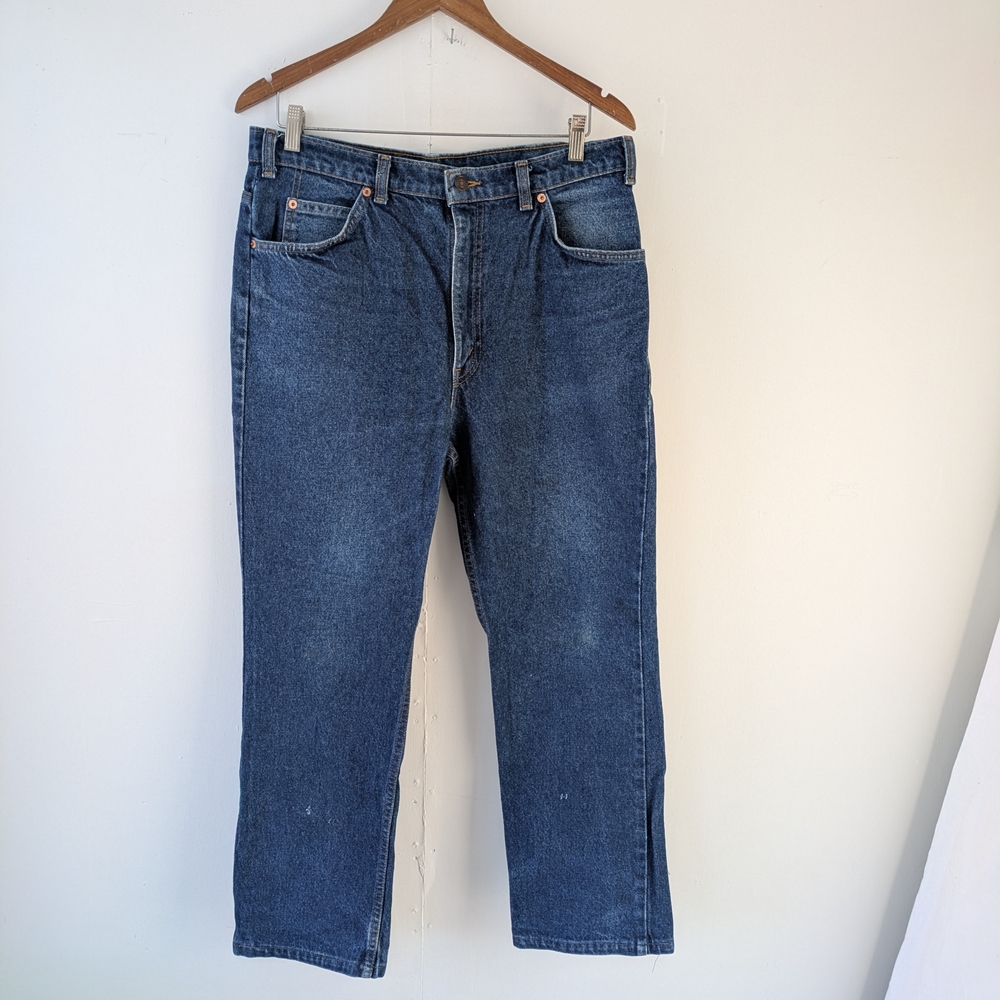Vintage 619 Levi's Orange Tab Jeans Made in Canada 36 x 32 High Rise Straight